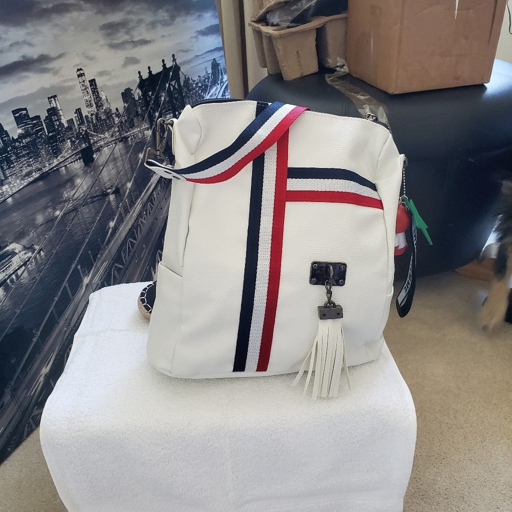 White backpack